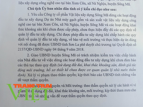 Ai chống lưng cho nhà máy gạch của Công ty CPVLXD Sông Mã hoạt động trái phép ? - Ảnh 2.