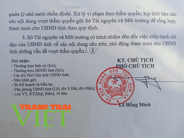 Xung quanh sai phạm của Công ty CPVLXD Sông Mã: UBND tỉnh Sơn La tiếp tục ra văn bản đình chỉ hoạt động  - Ảnh 5.