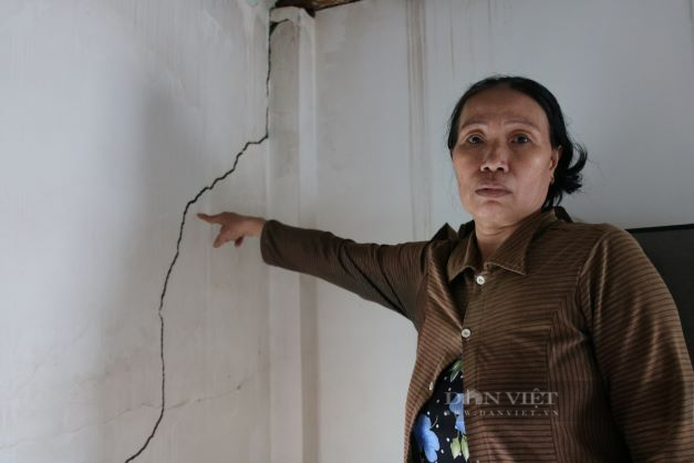 Ninh Thuận: Nhiều hộ dân sống âu lo trong những căn nhà bị nứt do thi công đập hạ lưu sông Dinh - Ảnh 1.