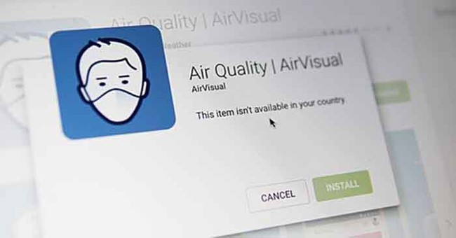 Ứng dụng AirVisual đột ngột biến mất trên kho ứng dụng Việt - Ảnh 1.
