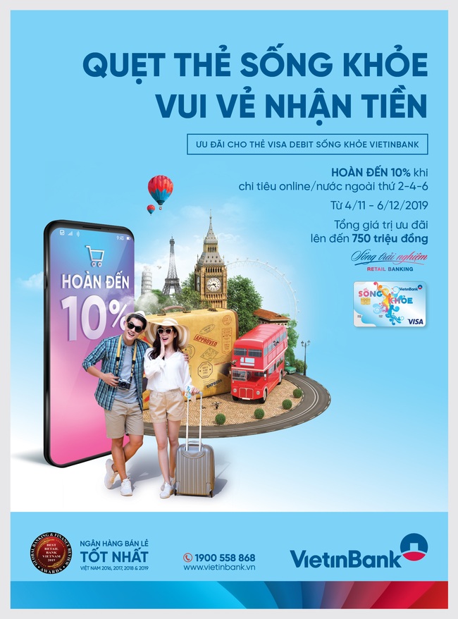 Chủ thẻ Sống khỏe VietinBank tiếp tục được hưởng thêm ưu đãi - Ảnh 1.