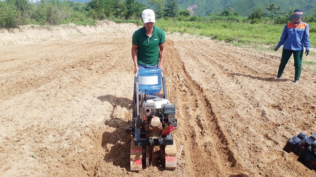 Chàng nông dân Đà thành tự sáng chế thành công máy gieo hạt đem lại hiệu quả kinh tế cao - Ảnh 1.