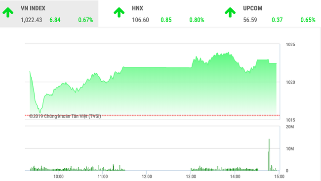 Chứng khoán ngày 4/11: Dòng bank thay &quot;cổ phiếu họ Vin&quot; đưa VnIndex vượt mốc 1.020 điểm - Ảnh 1.