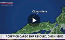 Tàu hàng có 18 thuyền viên Việt Nam chìm ở Biển Nhật Bản