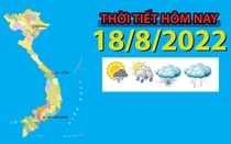 Thời tiết hôm nay 18/8/2022: Tây Nguyên, Nam Bộ có mưa rào và dông rải rác