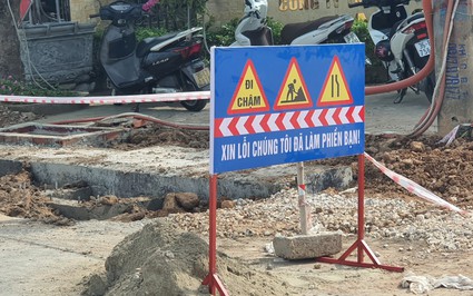 Vụ thi công dự án không rào chắn, cảnh báo tại Quảng Xương (Thanh Hóa): Nhà thầu chăng dây, lắp cảnh báo