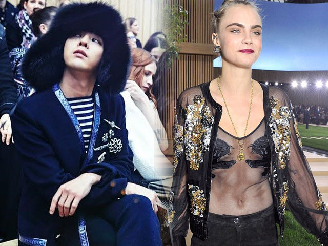 G-Dragon, Cara Delevingne gây náo loạn show Chanel