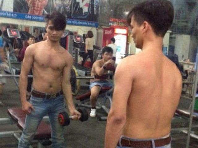 Lệ Rơi khoe body khác lạ trong phòng tập gym