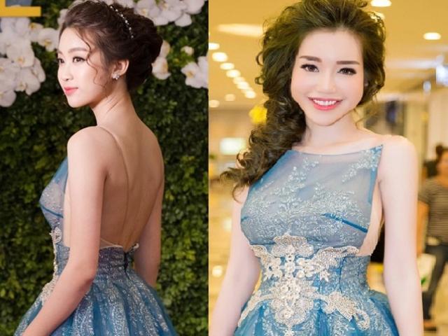 Elly Trần - HH Mỹ Linh ”đụng hàng” yếm cách tân, ai sexy hơn?