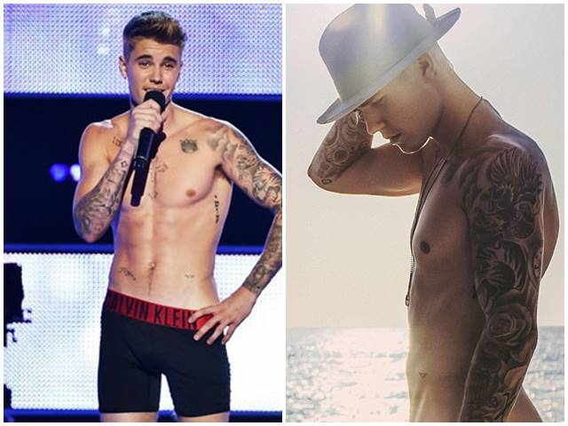 Những lần khoả thân gây sốc của ”thánh cởi” Justin Bieber