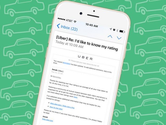 Bạn đang được tài xế Uber đánh giá mấy sao?