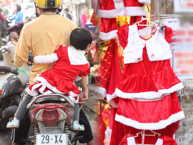 Quần áo Noel trẻ em đắt hàng mùa giáng sinh