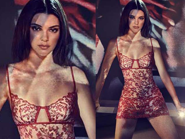 Kendall Jenner quyến rũ ngây ngất với nội y xuyên thấu