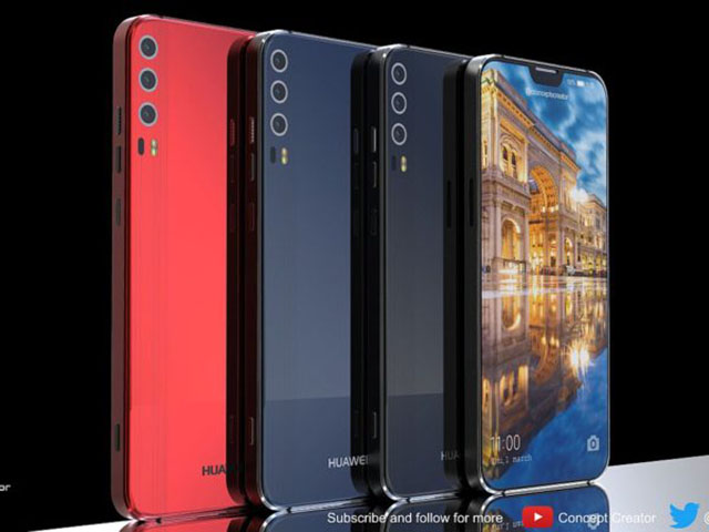 Ngắm concept Huawei P11 X với màn hình đẹp như iPhone X