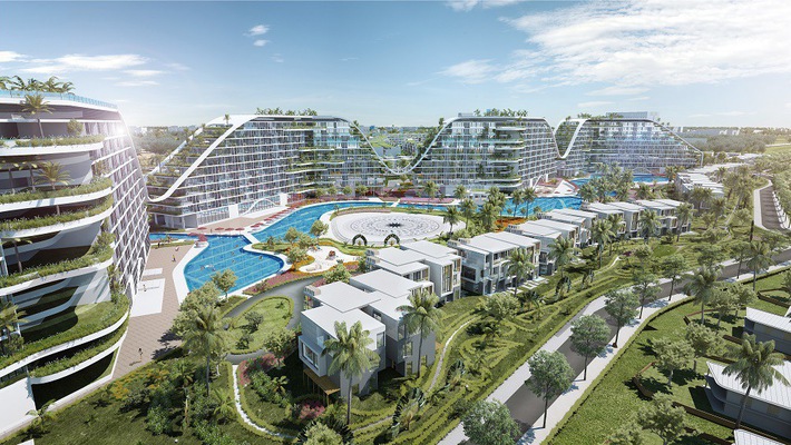 The Coastal Hill tại Quy Nhơn, một dự án đang theo đuổi định hướng công trình xanh.
