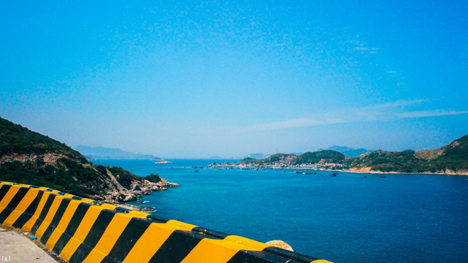Đường ven biển tuyệt đẹp ở Ninh Thuận.