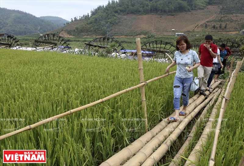 Xã Bản Bo cũng đã cử một đội 10 người gồm lãnh đạo bản, công an viên, đoàn thanh niên để thu vé và trông coi xe, giữ gìn an ninh trật tự ở khu vực cọn nước nơi khách đến tham quan. Vé vào tham quan cọn nước bản Nà Khương là 10.000 đồng/người.