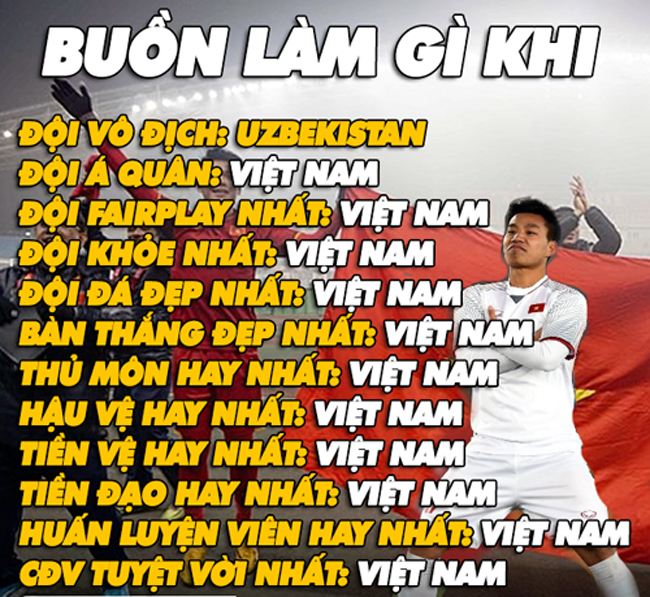 U23 Việt Nam dành tất cả danh hiệu do người hâm bộ 