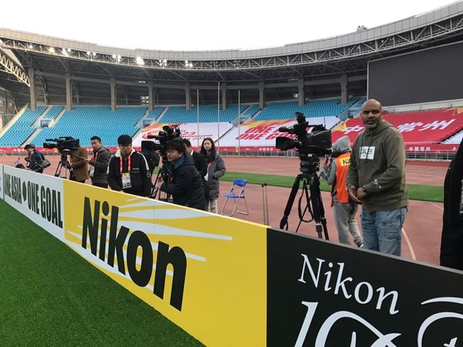 Buổi tập của U23 Việt Nam rất được giới truyền thông quan tâm.