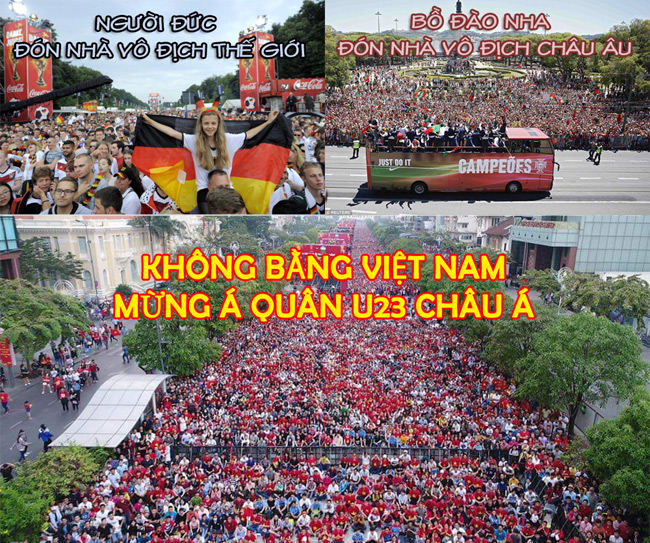 Các nhà vô địch World Cup và Euro còn không được đón tiếp như U23 Việt Nam.