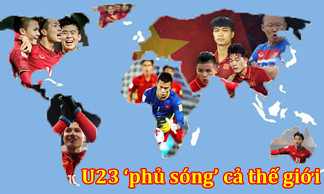 U23 Việt Nam đang phủ sóng trên toàn thế giới.
