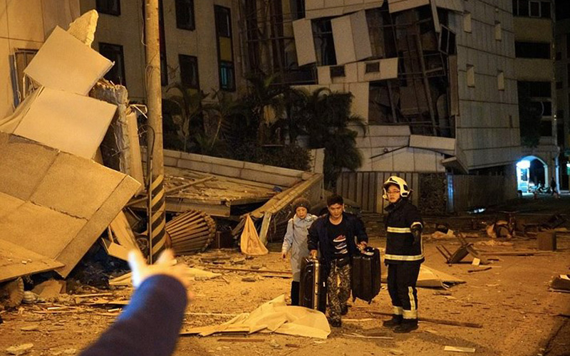 Không có cảnh báo sóng thần được đưa ra sau vụ động đất. Ảnh: AFP/Getty.