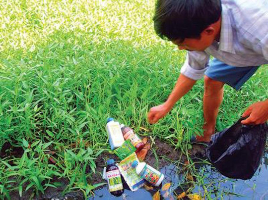 Chất độc trong thuốc diệt cỏ có thể gây nguy hiểm cho sức khoẻ con người.