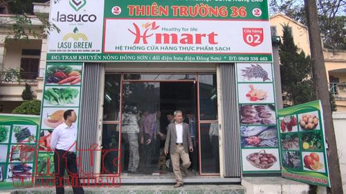Chuỗi cửa hàng sạch của Công ty Thiên Trường 36, chuyên cung cấp thực phẩm sạch cho khu Kinh tế Nghi Sơn.