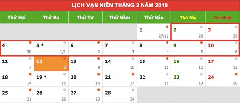 Lịch nghỉ Tết Nguyên đán 2019 (Tết Âm lịch) chính thức được Thủ tướng phê duyệt là 9 ngày liên tục.