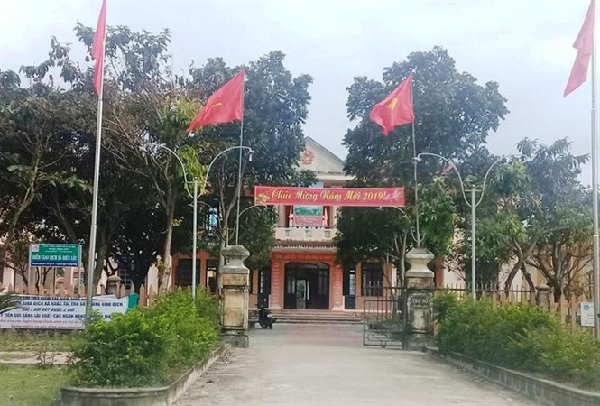 Trụ sở UBND xã Điền Lộc (Ảnh: Tiến Thành).