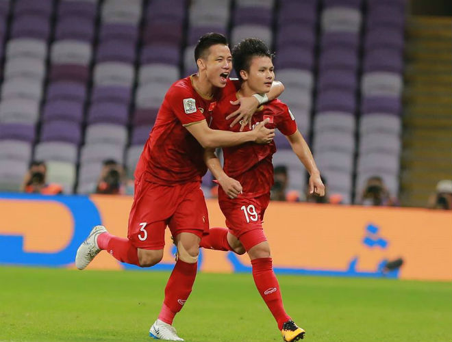 Hai bàn thắng của Quang Hải và Quế Ngọc Hải giúp Việt Nam đánh bại Yemen.