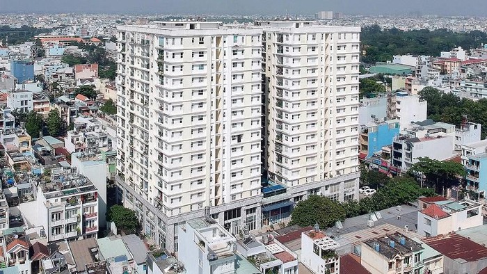 Ngân hàng Nam Á sẽ tiến hành thu giữ chung cư Khang Gia Tân Hương vào ngày 15/4/2019 (Ảnh: It)