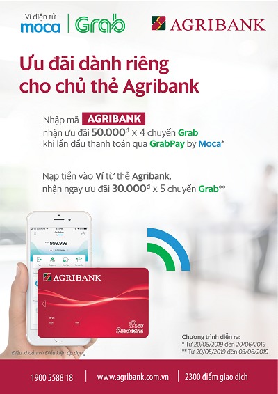 Nhiều ưu đãi dành riêng cho chủ thẻ Agribank.