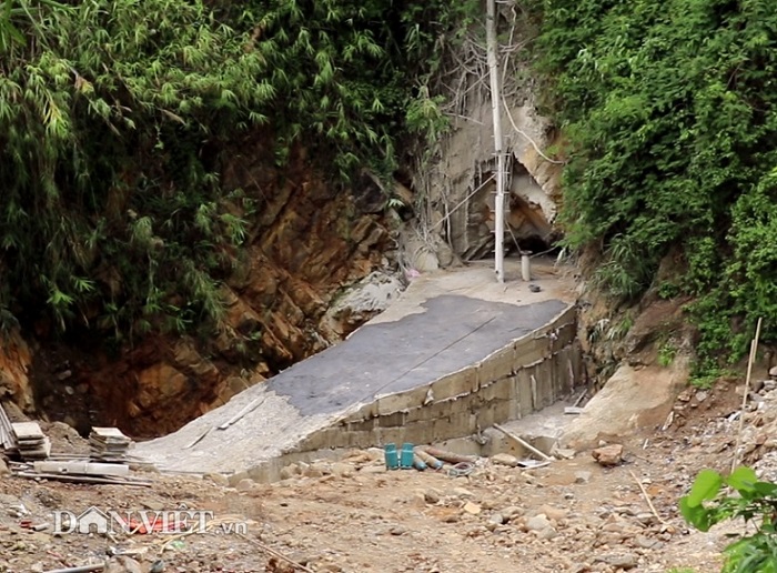 lai chau: khoan duong ham xuyen quoc lo khi chua duoc cap phep hinh anh 1