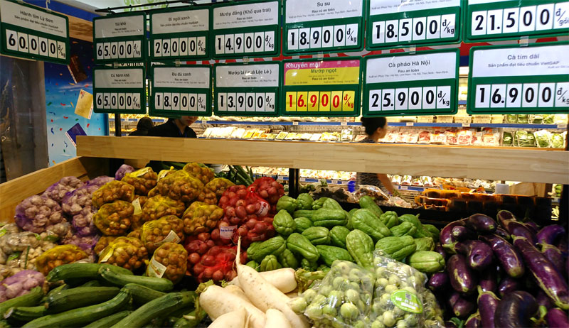HTX Lĩnh Nam không chỉ đa dạng chủng loại rau, củ mà còn đảm bảo chất lượng an toàn thực phẩm, nguồn cung ổn định cho siêu thị.