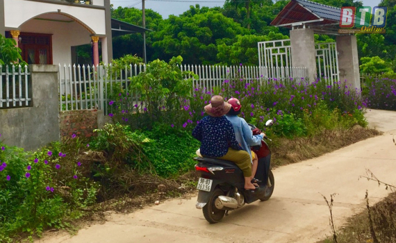 Nhờ sự đoàn kết, đường giao thông nội thôn ở Thọ Sơn đã được bê tông hóa gần 100%.