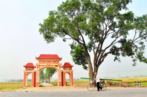 Phong trào xây cổng làng ở Bắc Giang phát triển rộng khắp.