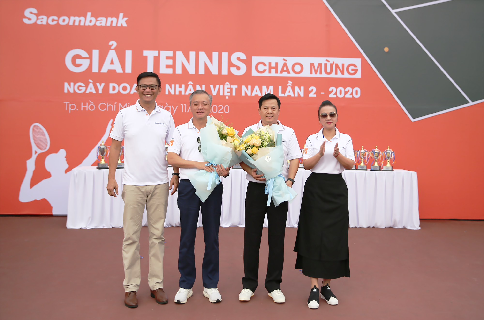  Sacombank tổ chức giải tennis chào mừng ngày Doanh nhân Việt Nam năm 2020 - Ảnh 1.