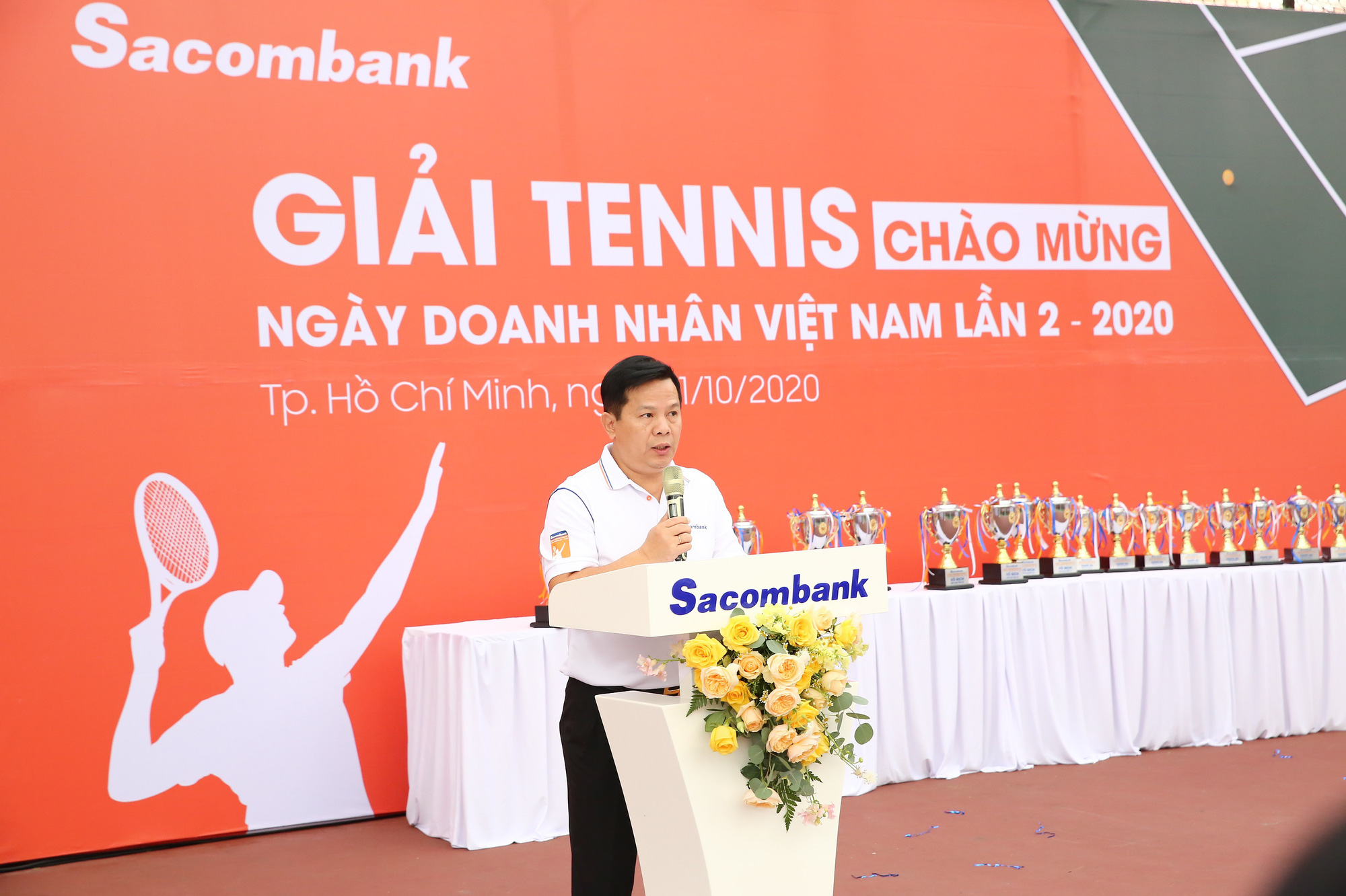  Sacombank tổ chức giải tennis chào mừng ngày Doanh nhân Việt Nam năm 2020 - Ảnh 3.