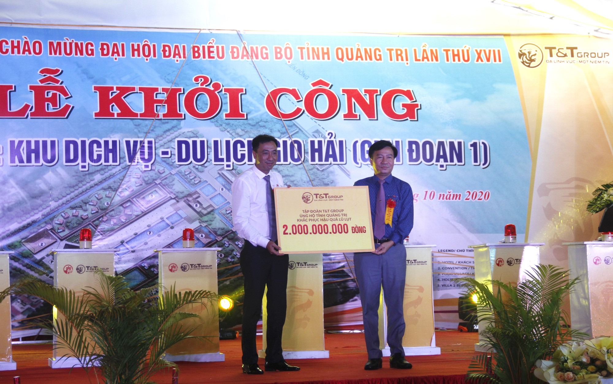 Tập đoàn T&T Group khởi công dự án gần 4,5 nghìn tỷ đồng và hỗ trợ khắc phục lũ lụt ở Quảng Trị  - Ảnh 2.