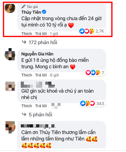 Thủy Tiên công bố có 10 tỷ sau chưa đầy 24 giờ kêu gọi giúp miền Trung gây &quot;sốt&quot; mạng - Ảnh 3.