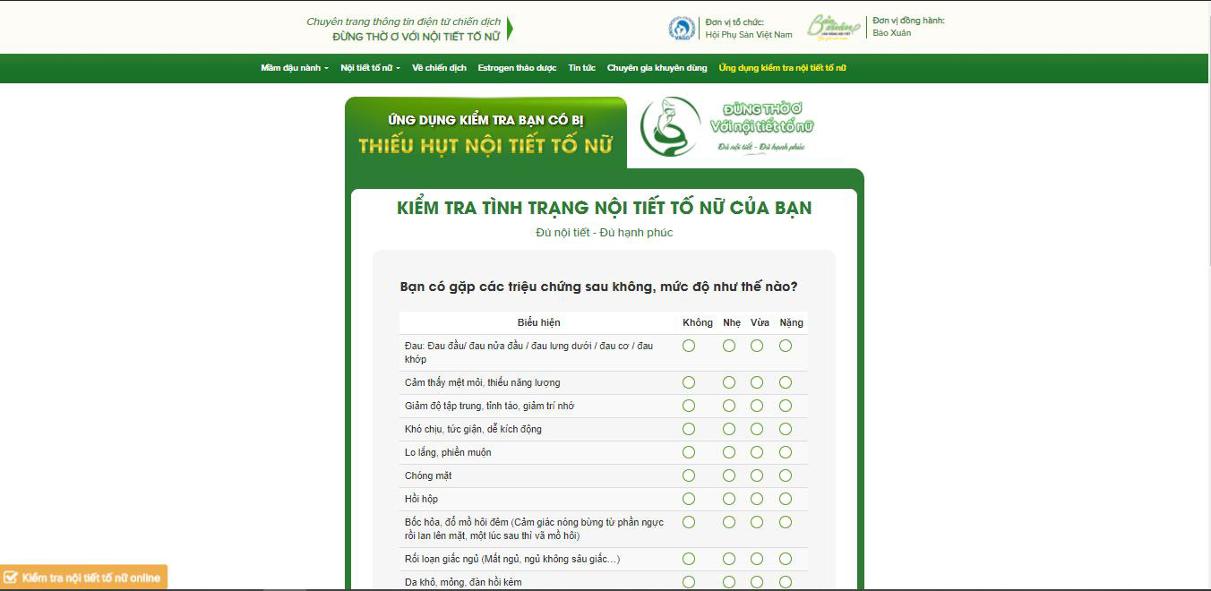 Lần đầu tiên ra mắt ứng dụng kiểm tra nội tiết tố nữ tại Việt Nam - Ảnh 2.