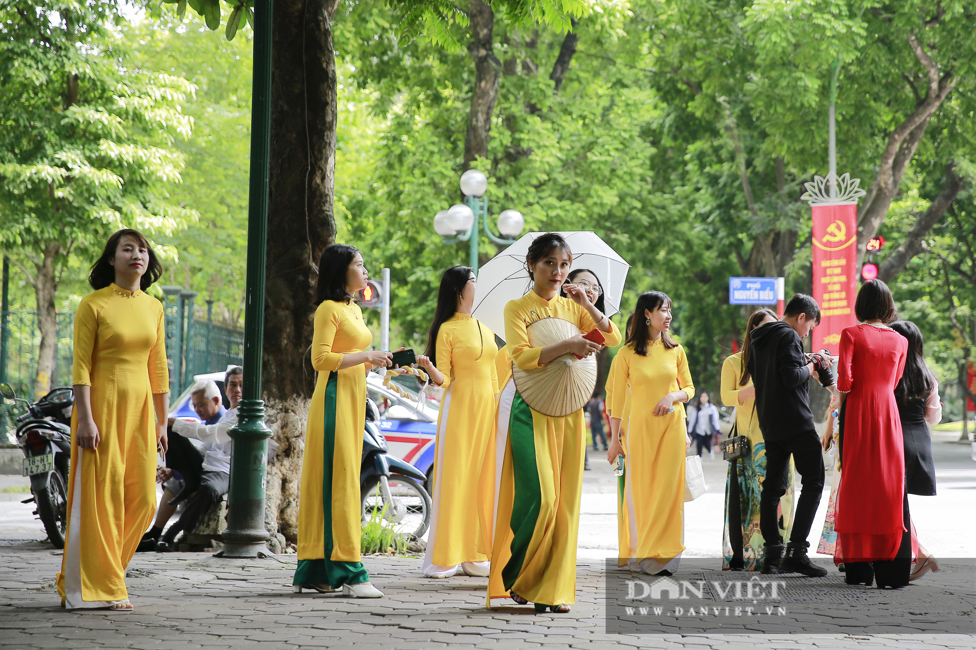 Người dân tíu tít đi “sống ảo” tại con đường lãng mạn nhất Hà Nội - Ảnh 2.