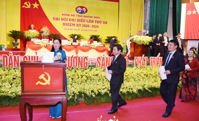 Đại hội Đảng bộ tỉnh Quảng Ngãi lần thứ XX: Ban chấp hành Đảng bộ giảm 5 người  - Ảnh 1.