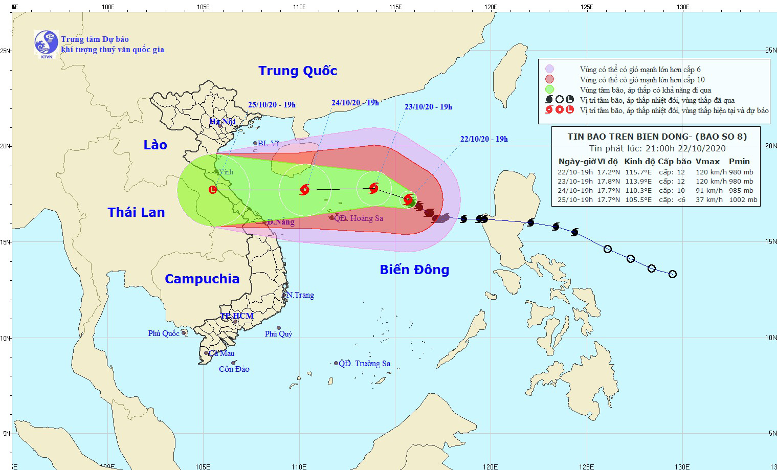 Bão số 8 vẫn đang mạnh thêm, giật cấp 15, nguy cơ hình thành một áp thấp nhiệt đới mới - Ảnh 1.