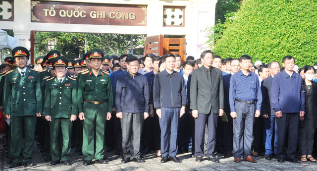 Lễ viếng, truy điệu ở quê nhà đại tá Lê Văn Quế, 1 trong 22 liệt sĩ đoàn 337  - Ảnh 2.