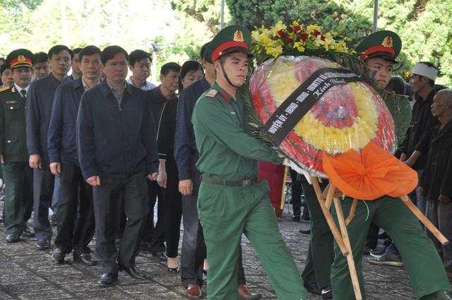 Lễ viếng, truy điệu ở quê nhà đại tá Lê Văn Quế, 1 trong 22 liệt sĩ đoàn 337  - Ảnh 6.