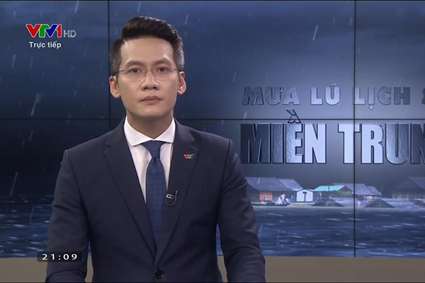 BTV của VTV nén khóc, xin lỗi khán giả trên sóng trực tiếp khi dẫn về mưa lũ miền Trung - Ảnh 3.