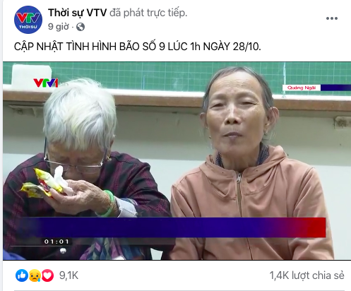 VTV xuyên đêm làm hàng chục bản tin về bão số 9, dân mạng &quot;nín thở&quot; dõi theo - Ảnh 2.