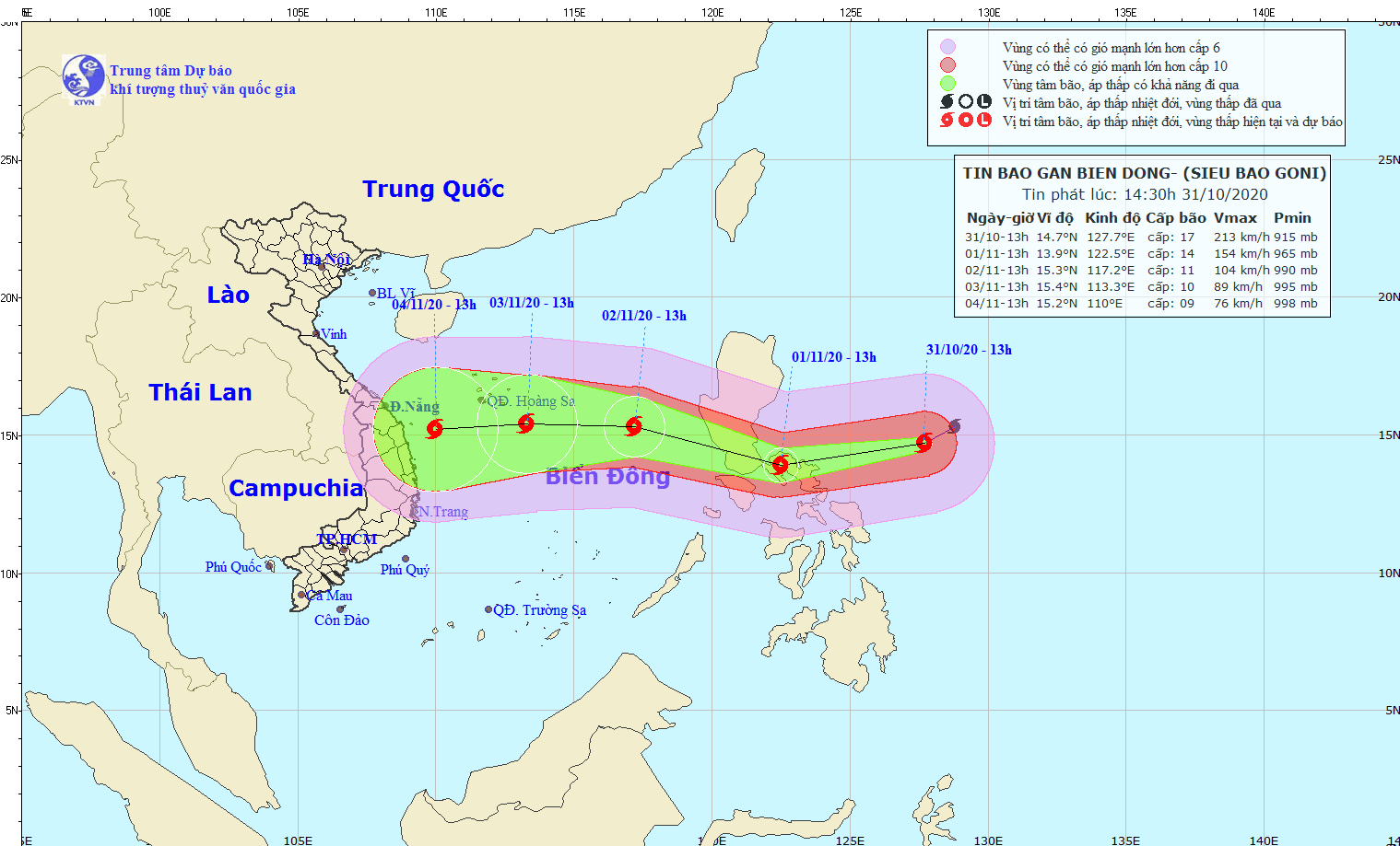 Siêu bão Goni di chuyển nhanh vào biển Đông, Việt Nam lên phương án ứng phó - Ảnh 1.